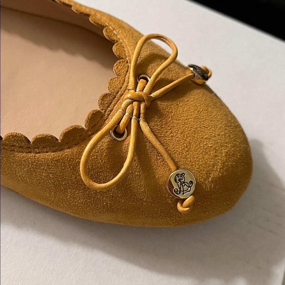 Ralph Lauren Mustard Yellow Flats - Picture 6 of 8